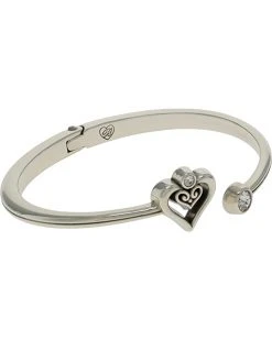 Brighton Alcazar Duet Heart Open Hinged Bangle | Bracelets