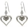 Brighton Alcazar Duet Heart French Wire Earrings