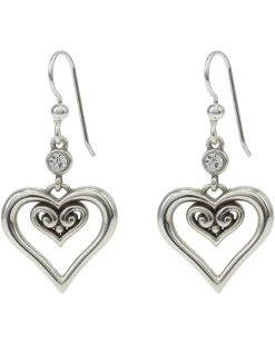 Brighton Alcazar Duet Heart French Wire Earrings