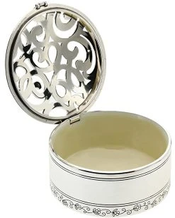 Brighton Jewelry Boxes & Cleaners Skribble Round Jewelry Trinket Box -Brighton Best Sale 615R2bXs 9S. AC SR736920