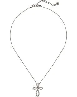 Brighton Necklaces Interlok Petite Cross Necklace