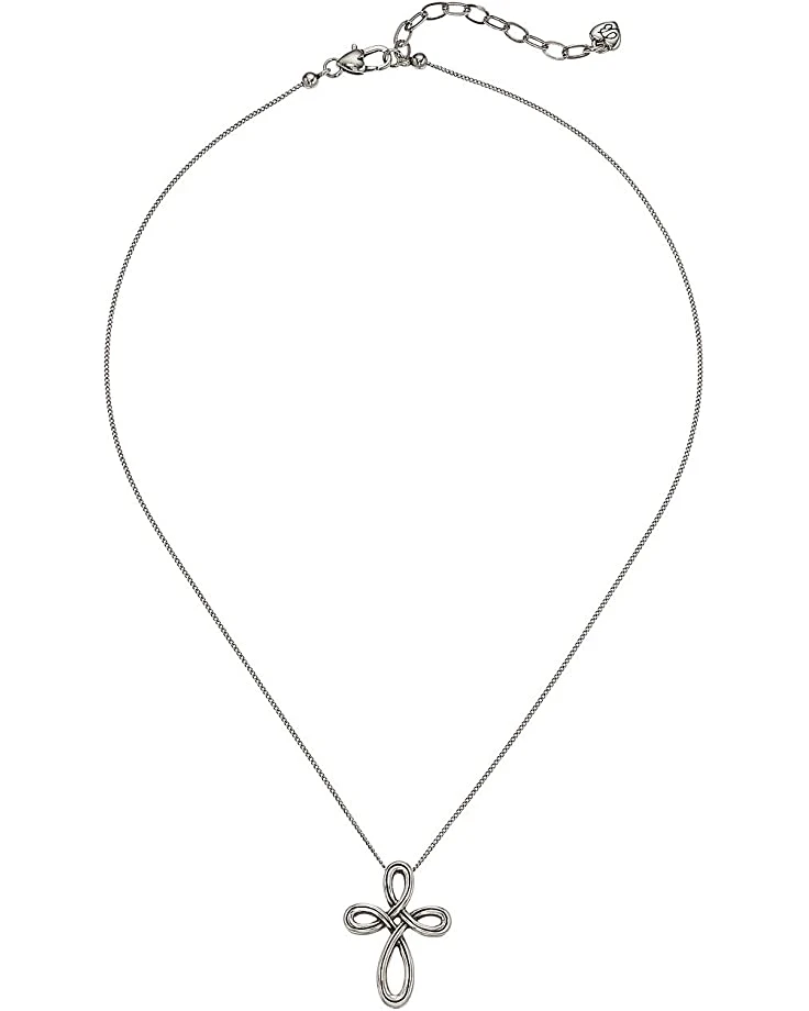 Brighton Necklaces Interlok Petite Cross Necklace 1 Brighton Necklaces Interlok Petite Cross Necklace