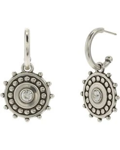 Brighton Pebble Dot Medali Reversible Hoop Earrings