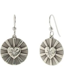 Brighton Celeste Heart French Wire Drop Earrings