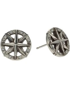 Brighton Anchor & Soul Compass Mini Post Earrings