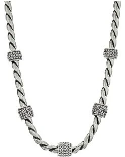 Brighton Meridian Necklace Silver Stone | Necklaces