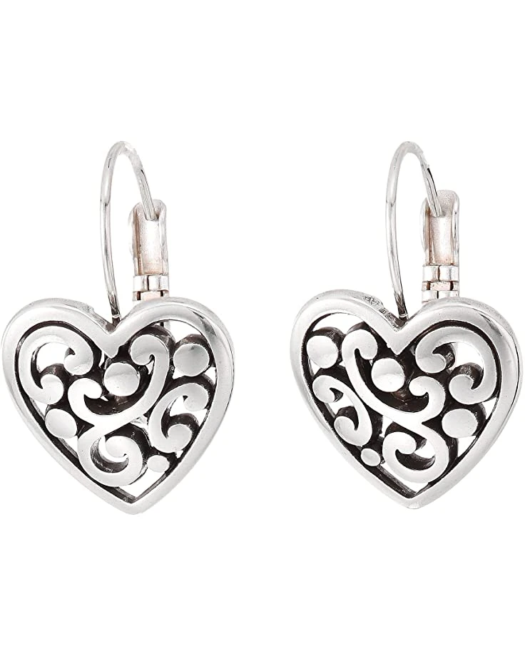 Brighton Contempo Heart Leverback Earrings 1 Brighton Contempo Heart Leverback Earrings