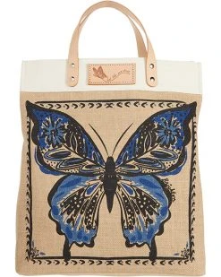 Brighton Handbags Butterfly Dreams Burlap Tote